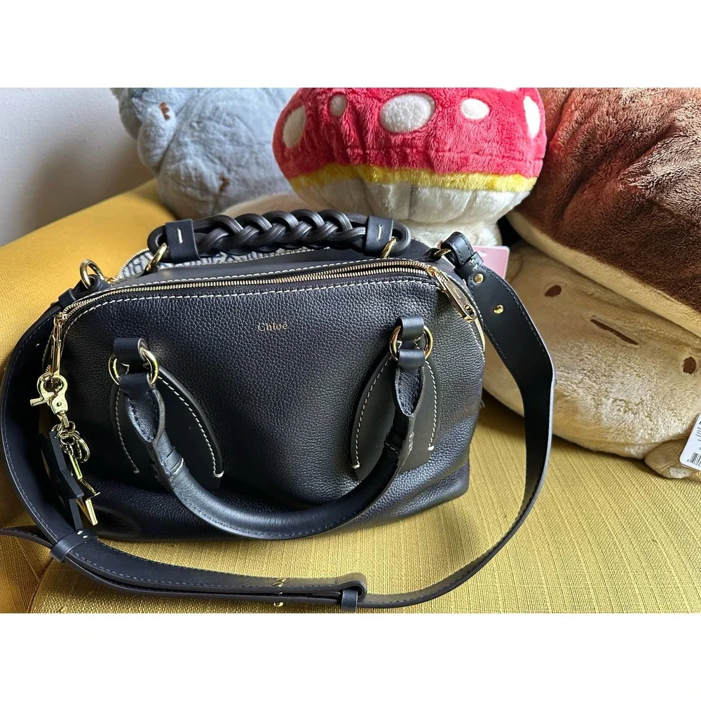 Excellent Condition Medium Chloe Daria Day Bag w/ See by Chloe Star Charm - Picture 6 of 7